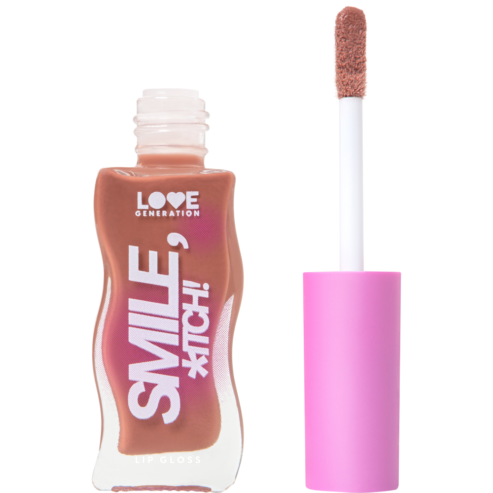 Блеск для губ Love Generation Smile, *itch!, глянцевый, тон: 03 коричнево-бежевый, 10мл