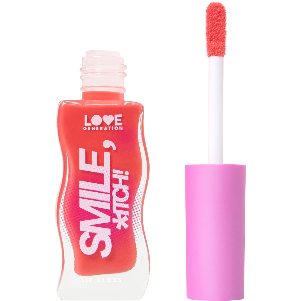 Блеск для губ Love Generation Smile, *itch!, глянцевый, тон: 09 розово-морковный, 10мл