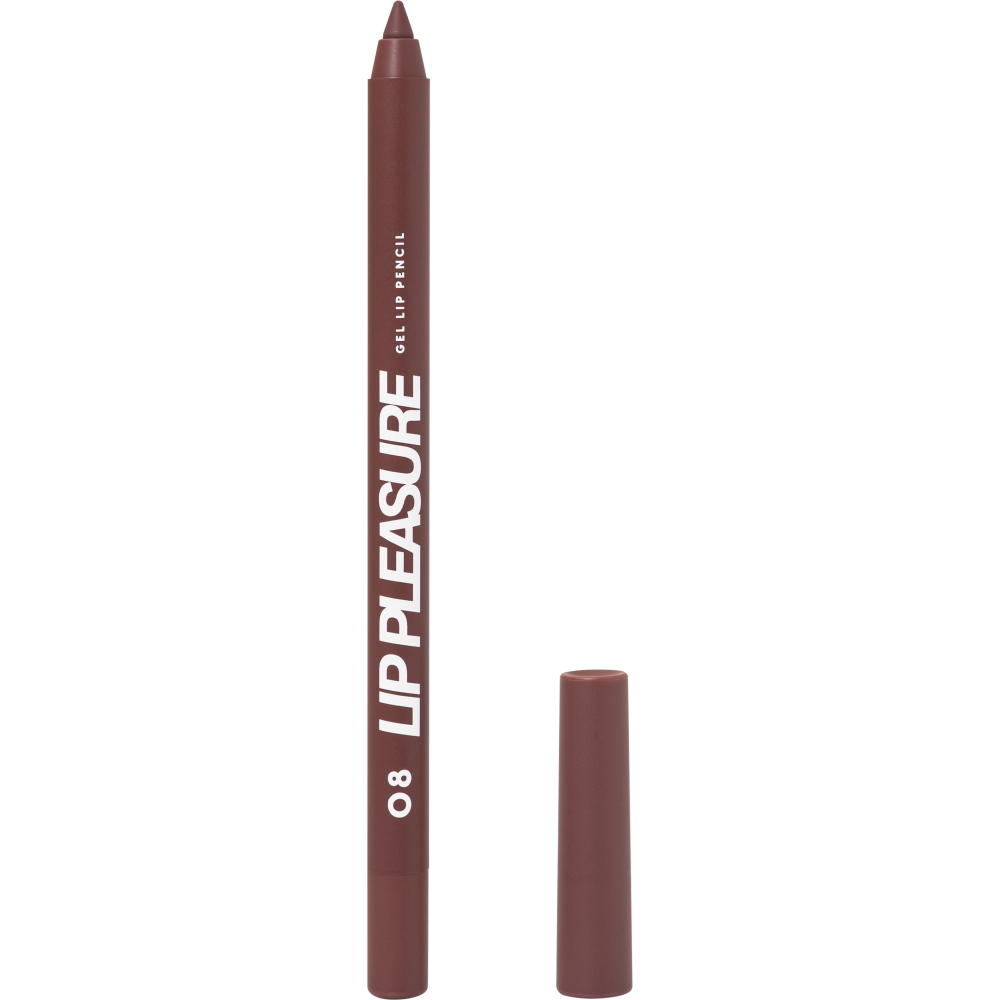 Карандаш для губ Love Generation Lip Pleasure, гелевый, тон: 08 темно-коричневый, 1.35г