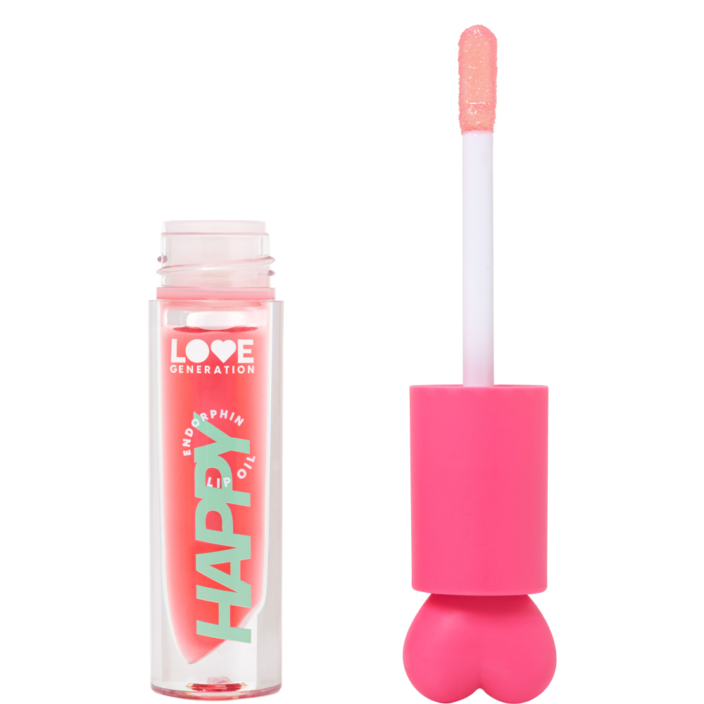 Масло для губ Love Generation Be happy, тон: 01 прозрачно-розовый, 2.3мл