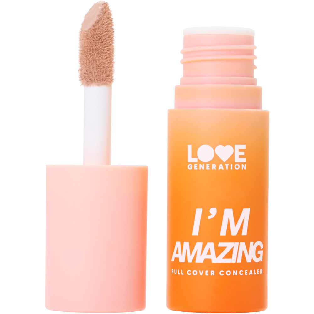 Консилер Love Generation I'm Amazing, пудровый финиш, тон: 02 холодный бежевый, 5мл