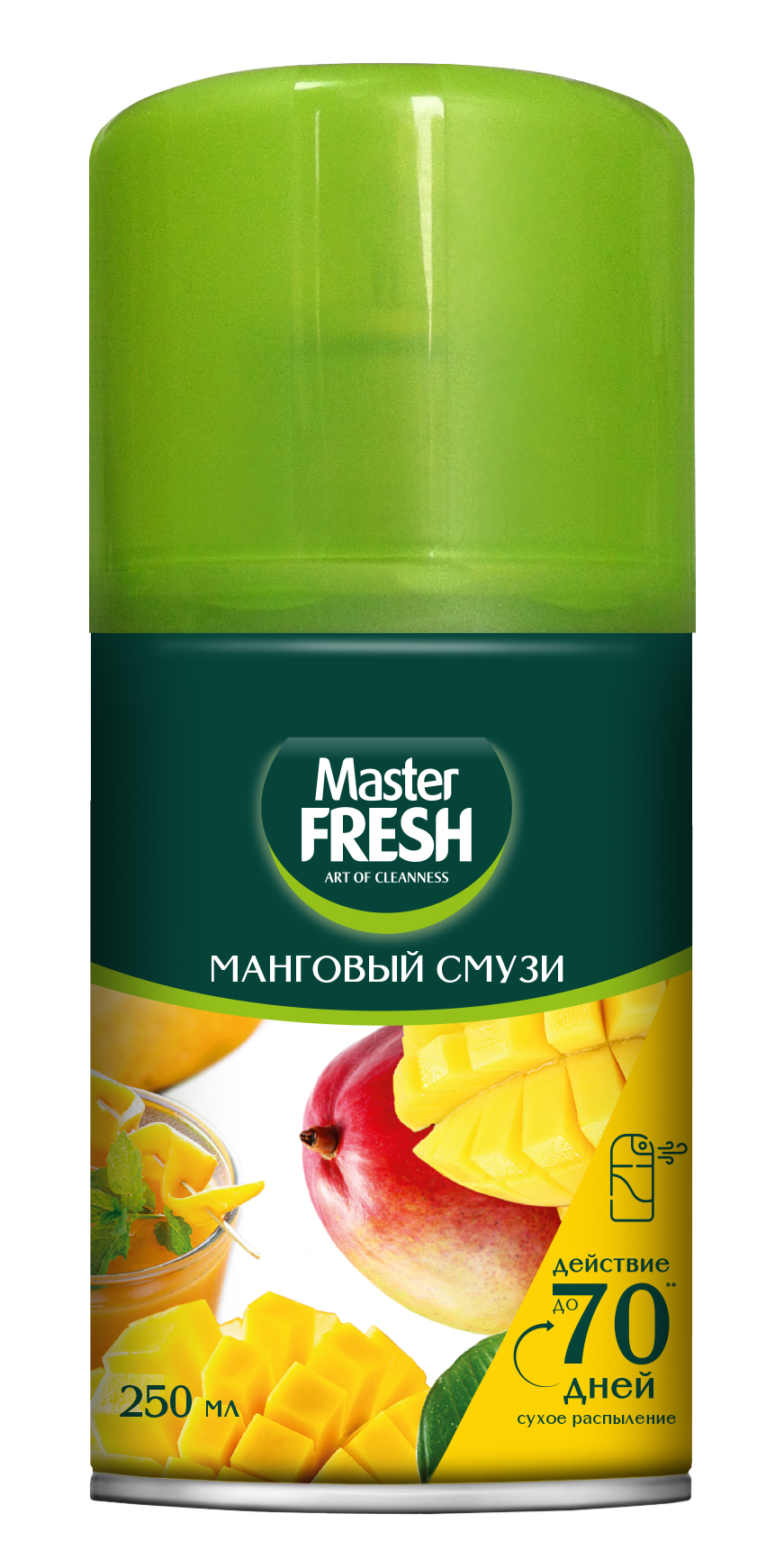 Освежитель воздуха Master Fresh Gold Манговый смузи, запасной блок, 250мл