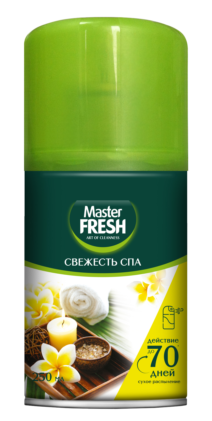 Освежитель воздуха Master Fresh Gold Свежесть спа, запасной блок, 250мл