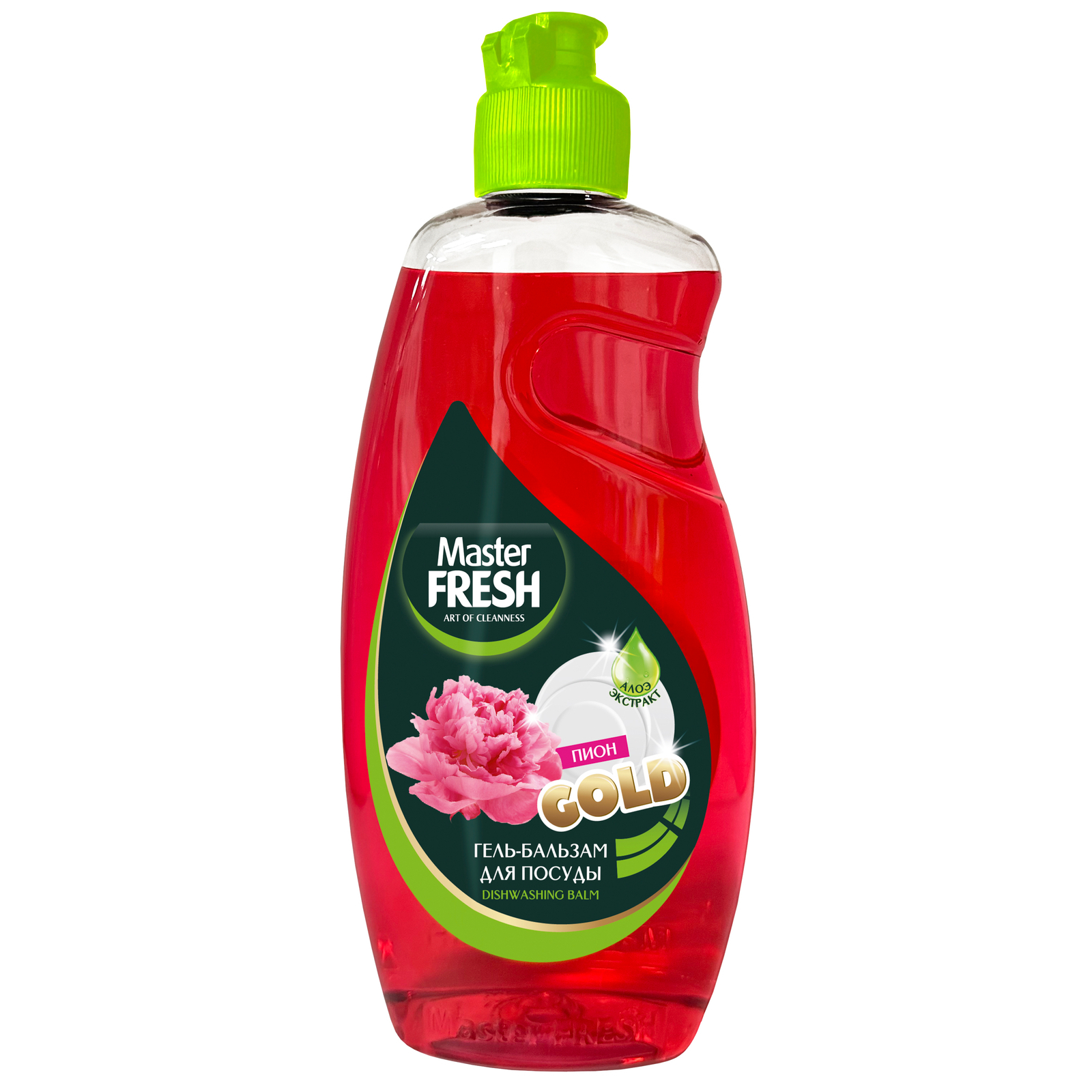 Гель-бальзам для мытья посуды Master Fresh Gold Пион, 500мл