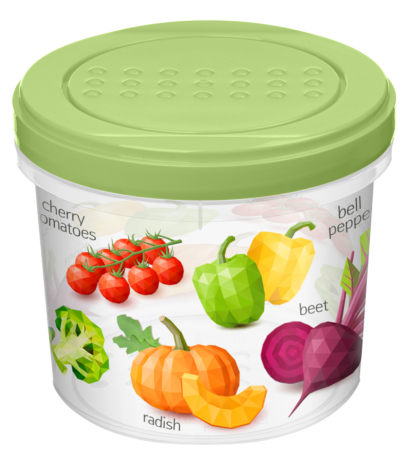 Банка для сыпучих продуктов Homver 0.7л Greenery декор салатовый