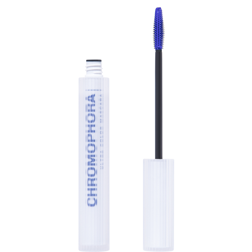 Тушь для ресниц Influence Beauty Chromophora, цветная, ультраяркая, стойкая, тон: 01 синий, 6.5мл
