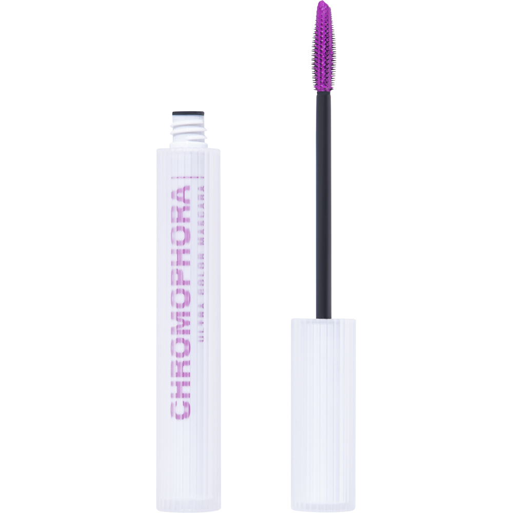 Тушь для ресниц Influence Beauty Chromophora, цветная, ультраяркая, стойкая, тон: 02 фиолетовый, 6.5мл