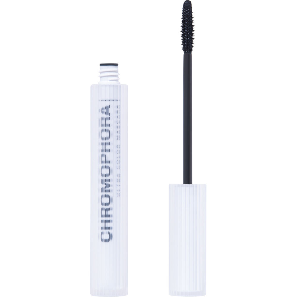 Тушь для ресниц Influence Beauty Chromophora, цветная, ультраяркая, стойкая, тон: 05 черный, 6.5мл