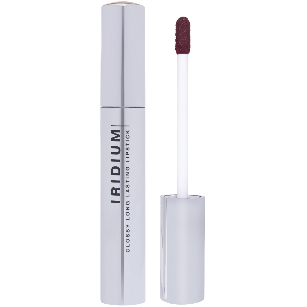 Губная помада Influence Beauty Iridium, глянцевая, стойкая, тон: 04 сливовый, 3мл