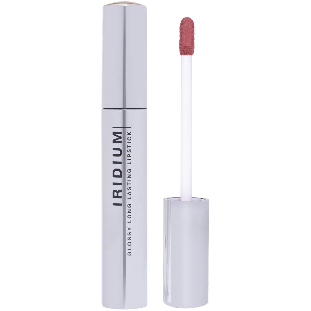 Губная помада Influence Beauty Iridium, глянцевая, стойкая, тон: 05 теплый розовый нюд, 3мл