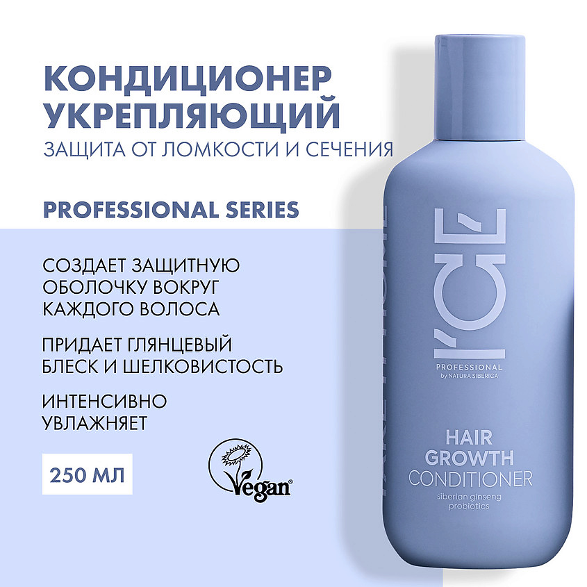Кондиционер для волос укреплящий Iсе Professional Hair Growth Conditioner, 250 мл