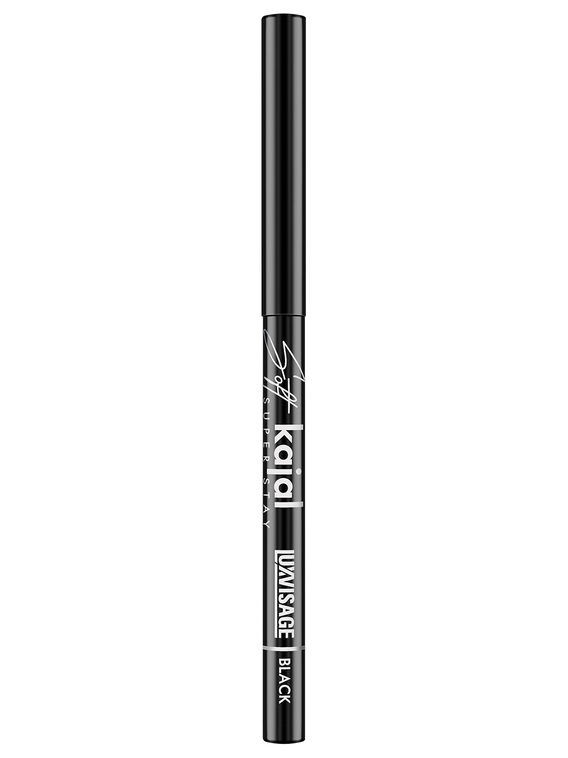 Карандаш для глаз Luxvisage Kajal Super stay, механический, тон: ultra black, 1г