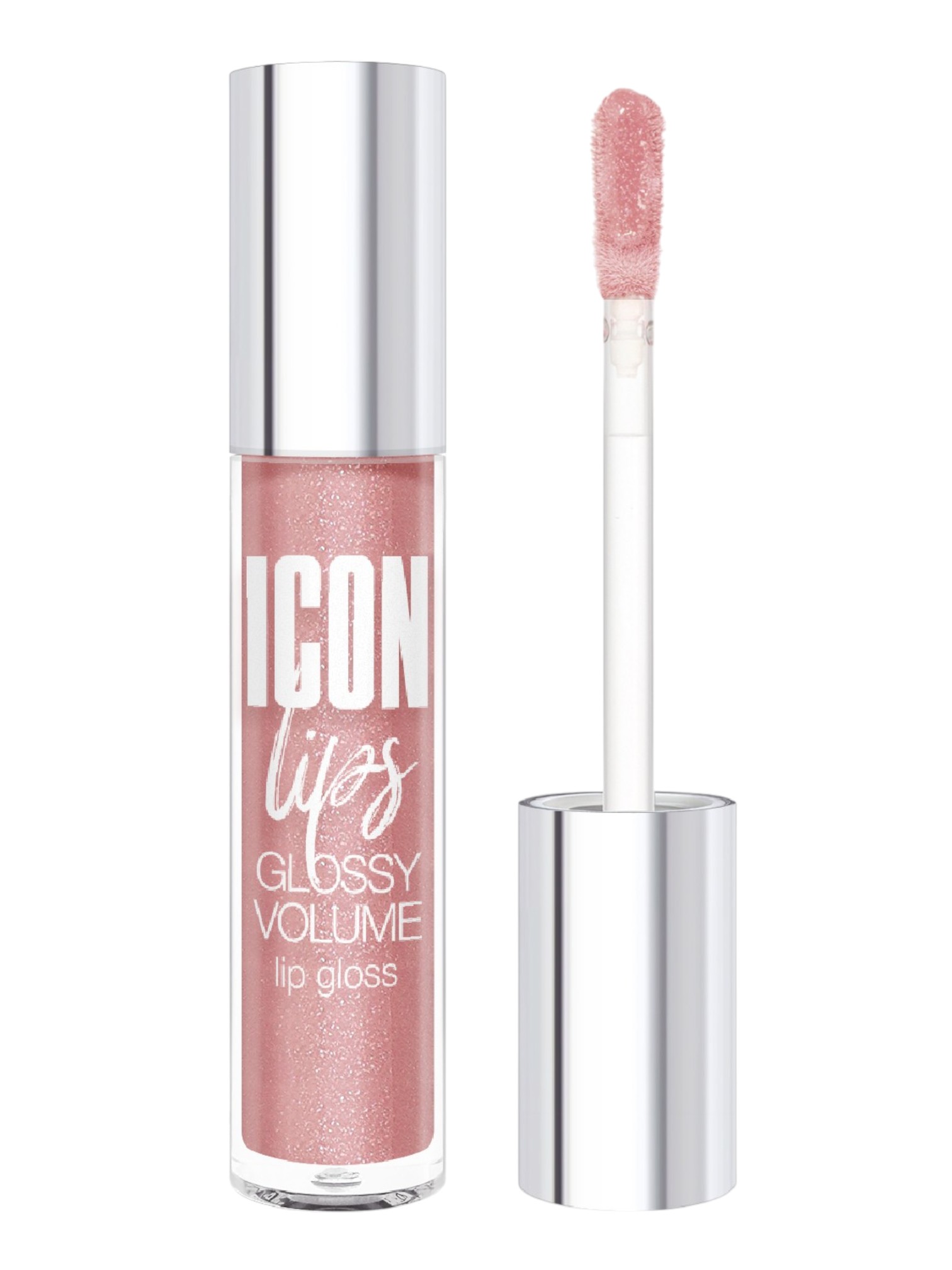 Блеск для губ Luxvisage Icon Lips Glossy Volume, с эффектом объема, тон: 505 Ice Beige, 2.9мл