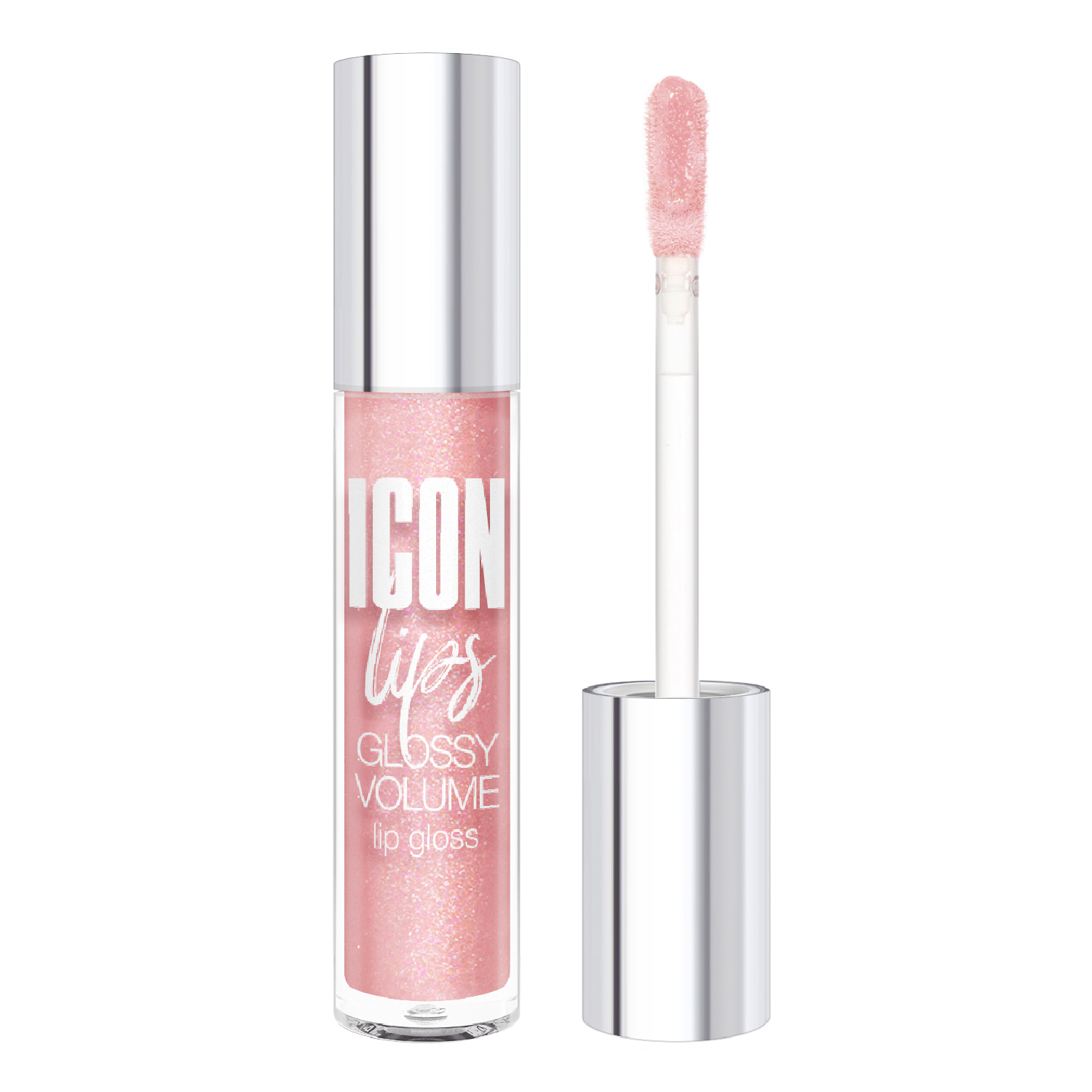 Блеск для губ с эффектом объема Luxvisage Icon Lips Glossy Volume, тон: 504 Dusty Rose, 3.4г