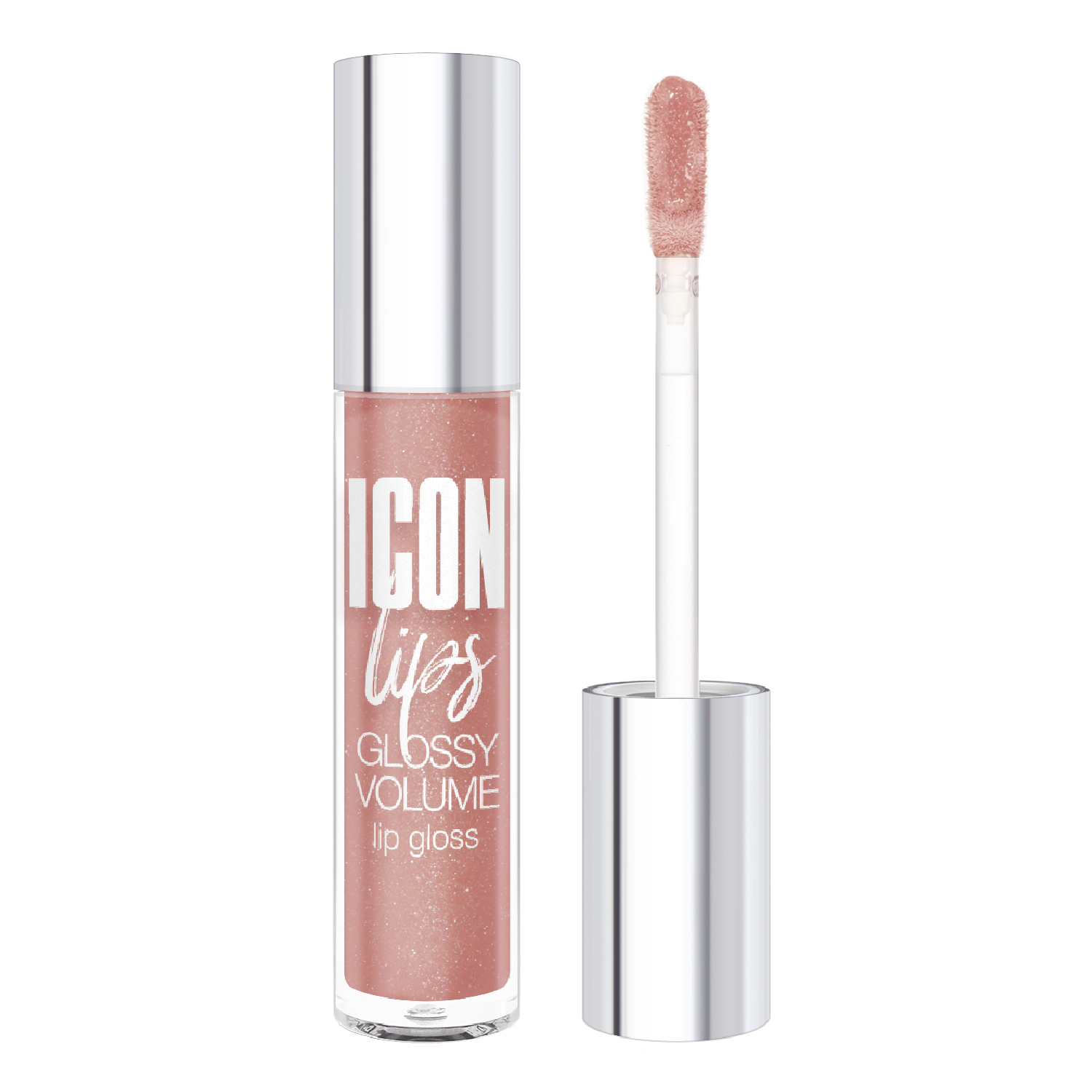 Блеск для губ Luxvisage Icon Lips Glossy Volume, с эффектом объема, тон: 507 Desert Taupe, 2.9мл