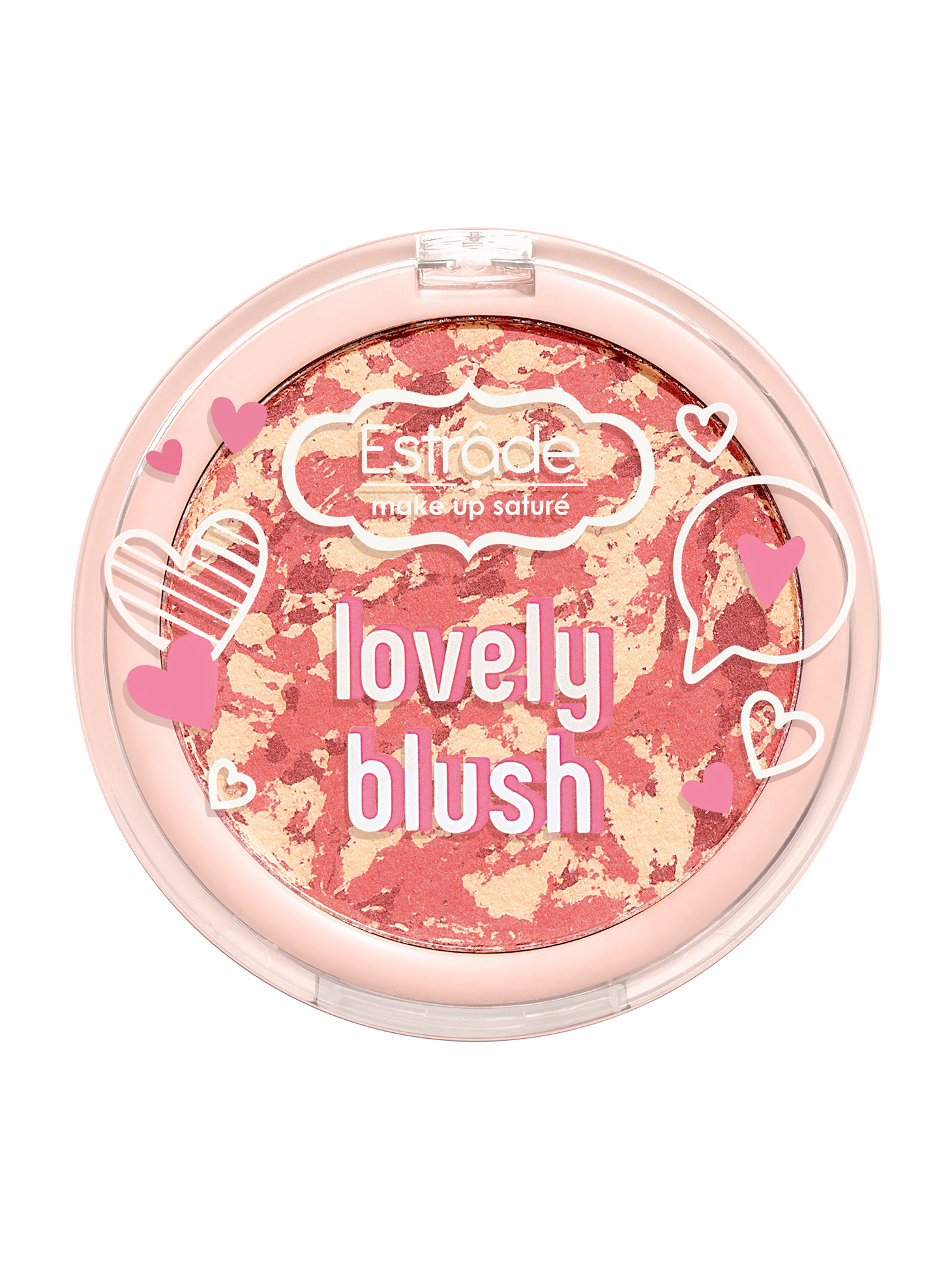Estrade румяна компактные Прелестный румянец (Lovely Blush) тон203 розовый