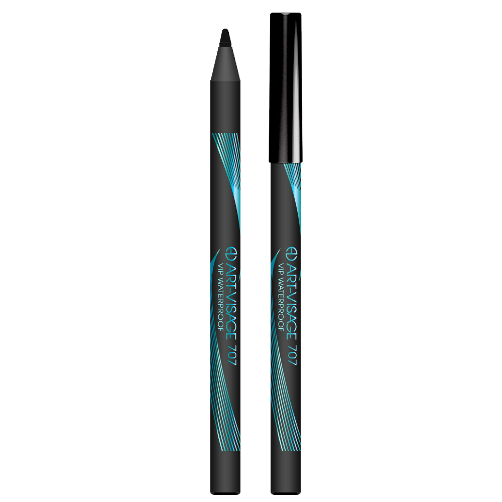 Карандаш для глаз Art-Visage Vip Waterproof 707, черный 4 гр