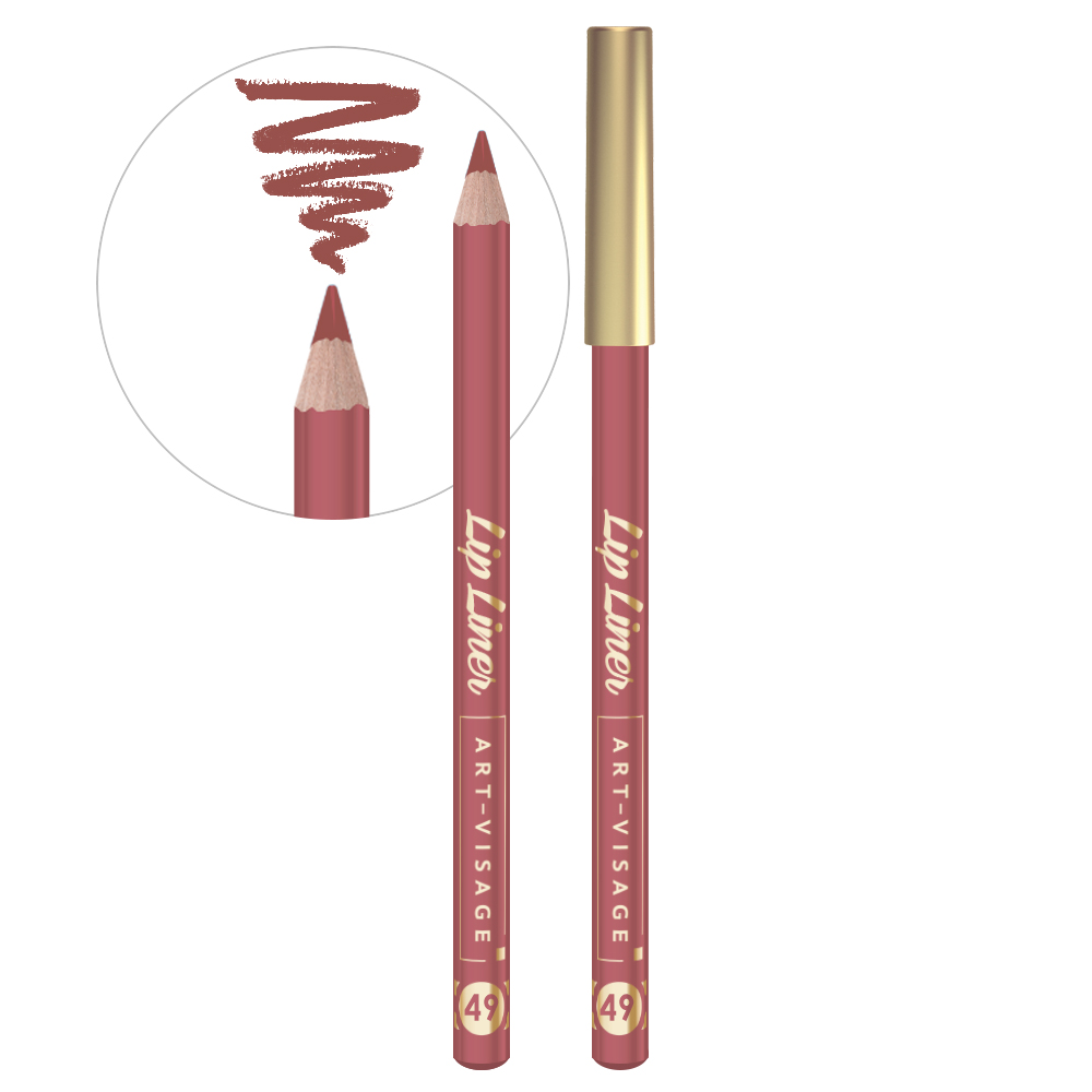 Карандаш для губ Art-Visage Lip liner 49 лиловый беж, 1,3 гр