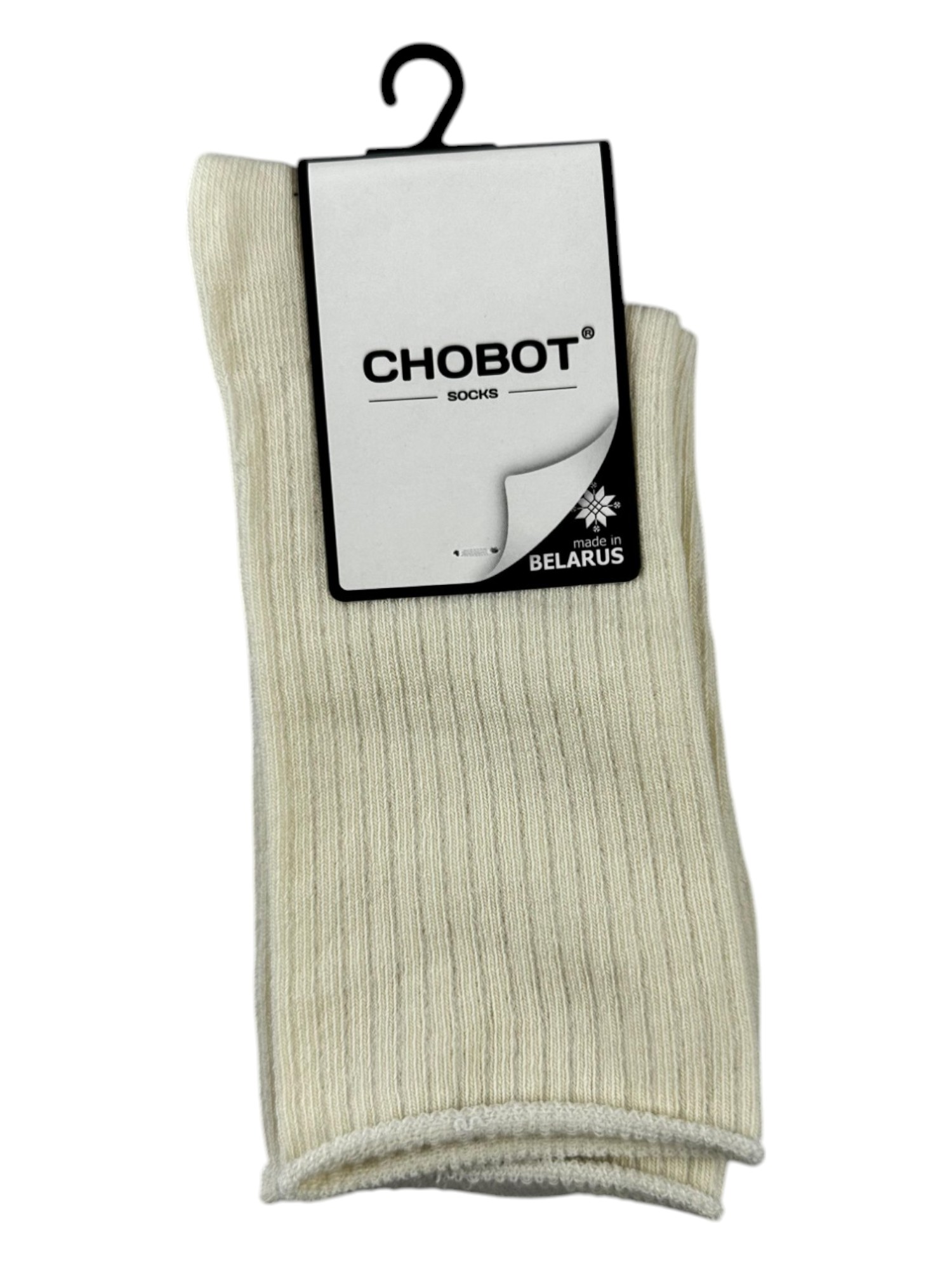 Носки женские Chobot, цвет: молочный, размер: 25