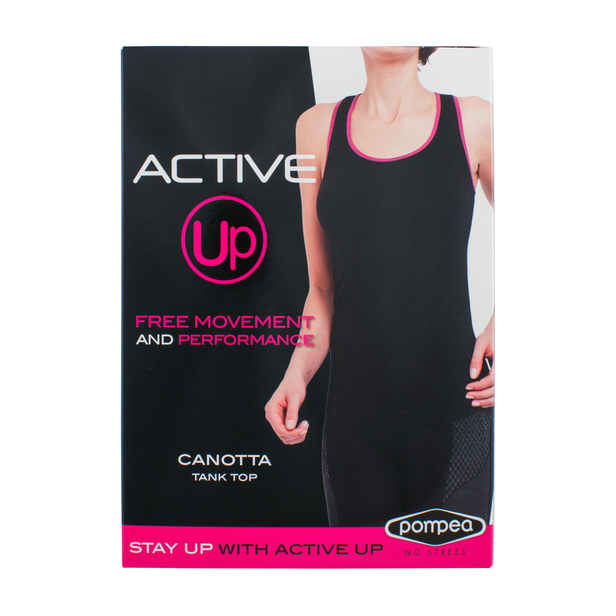 Майка женская ACTIVE UP m NERO/PINK майка -P1 5/20