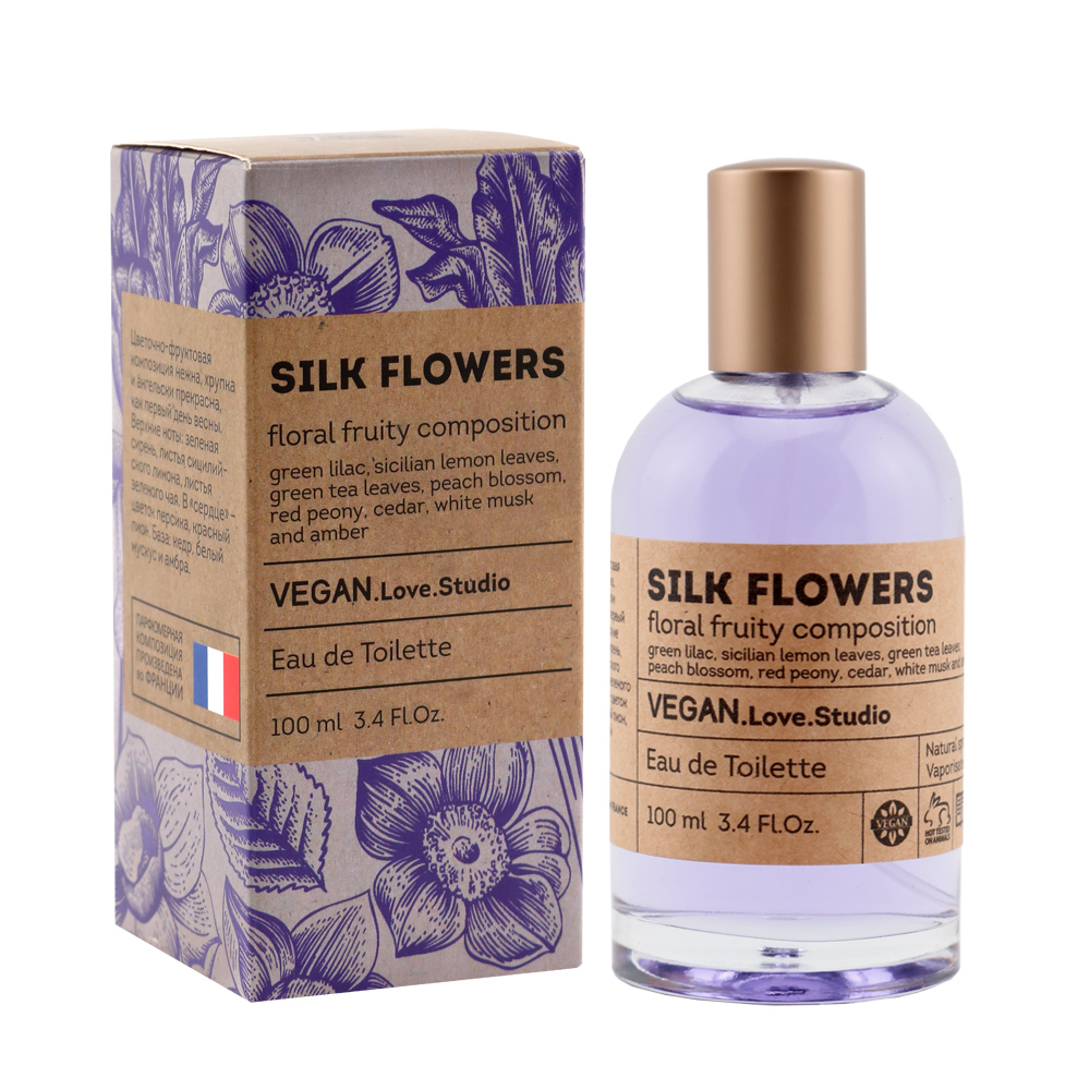 Туалетная вода женская Vegan Love Studio Silk Flowers 100мл