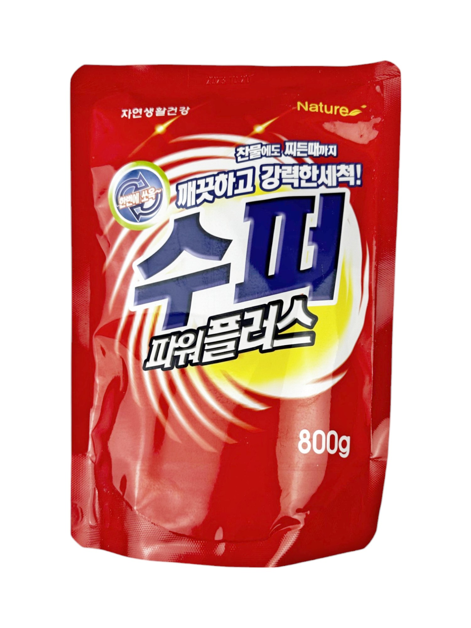 Стиральный порошок Nature Super Power plus для светлого белья, мягкая упаковка, 800г