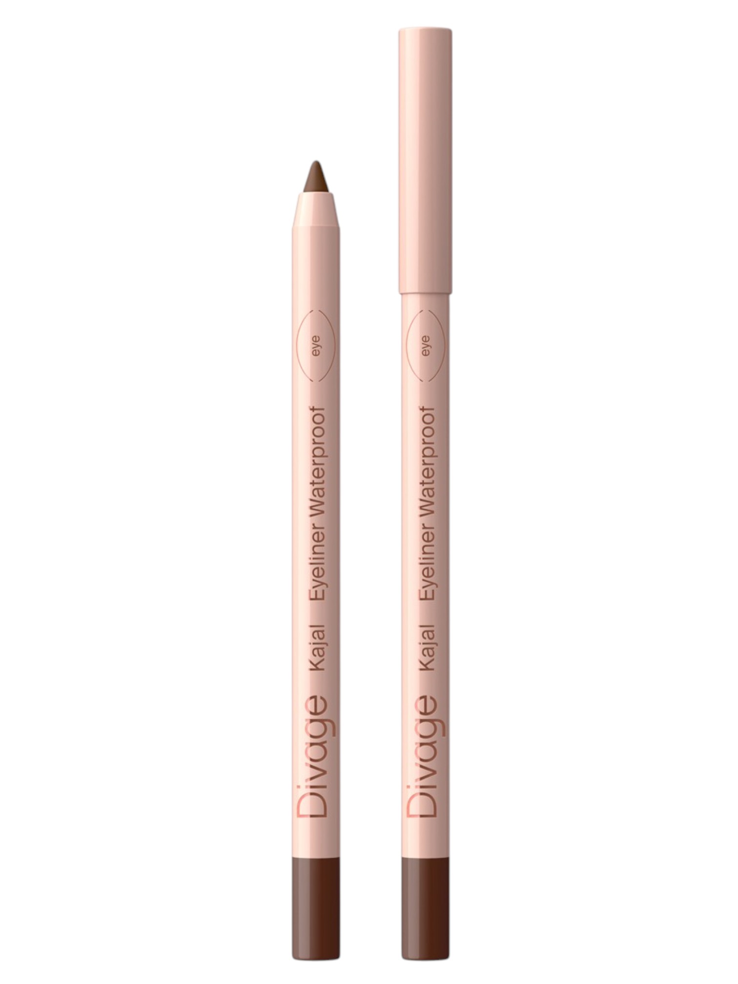 Карандаш для глаз Divage Eye Pencil Kajal Eyeliner, тон: 02 коричневый