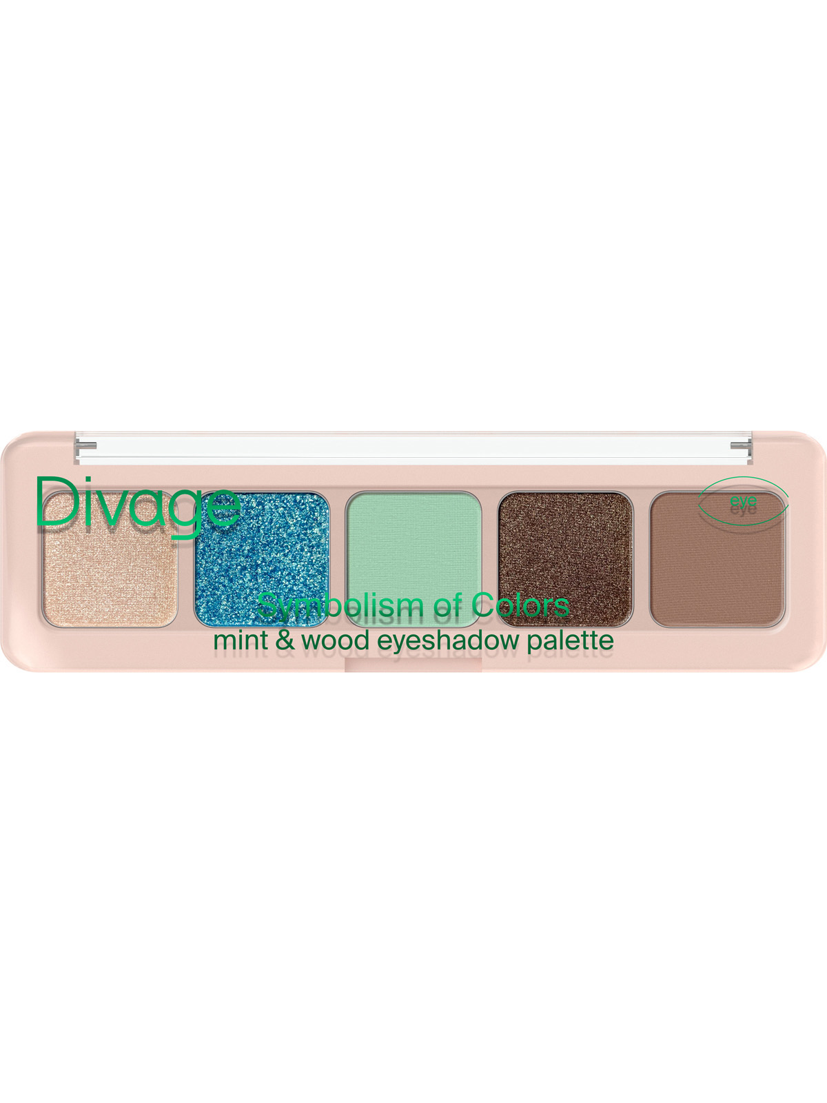 Divage Тени Для Век В Палетке Palette Symbolism Of Colors Ж Товар Мята&Дерево Mint&wood