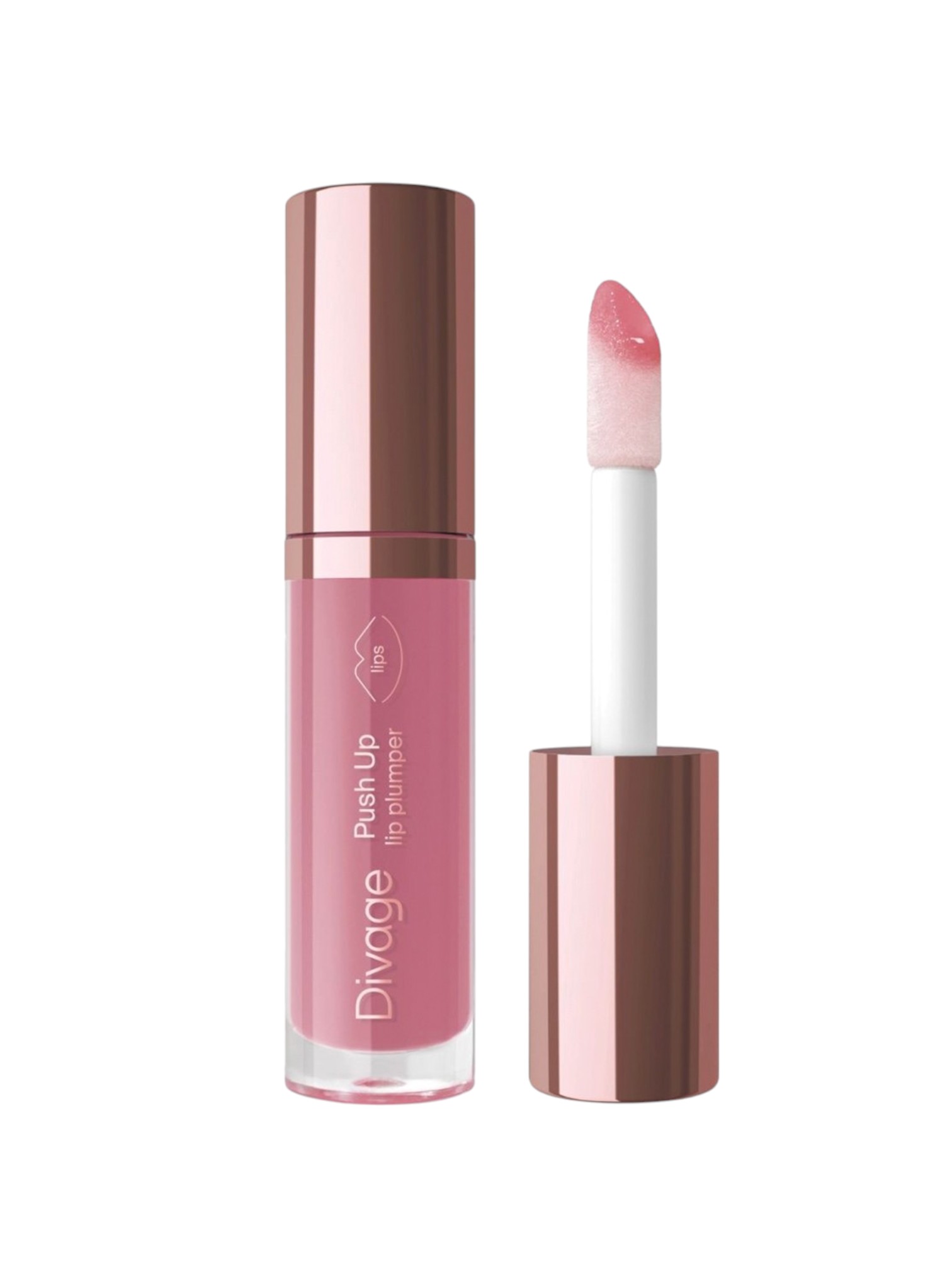 Блеск для губ Divage Push Up Lip Plumper, тон: 03 розовый, 4.5мл