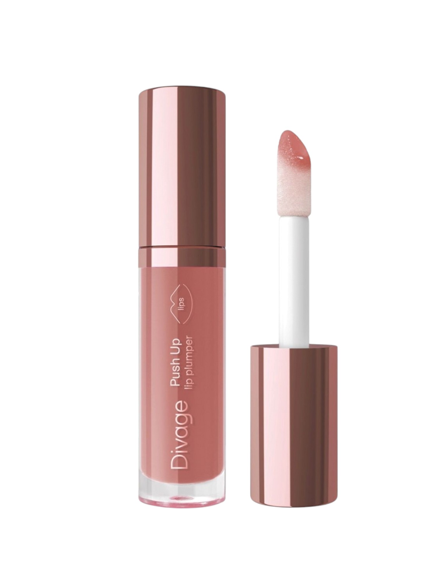 Блеск для губ Divage Push Up Lip Plumper, тон: 04 карамельный, 4.5мл