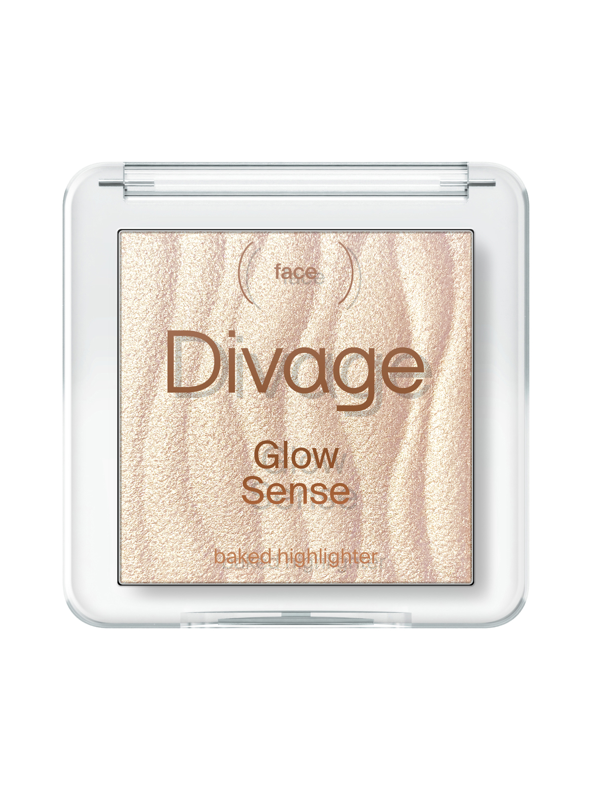 Divage Хайлайтер для лица запеченый Чувство Сияния Glow Sense Baked Highlighter Тон 01 золотистое сияние