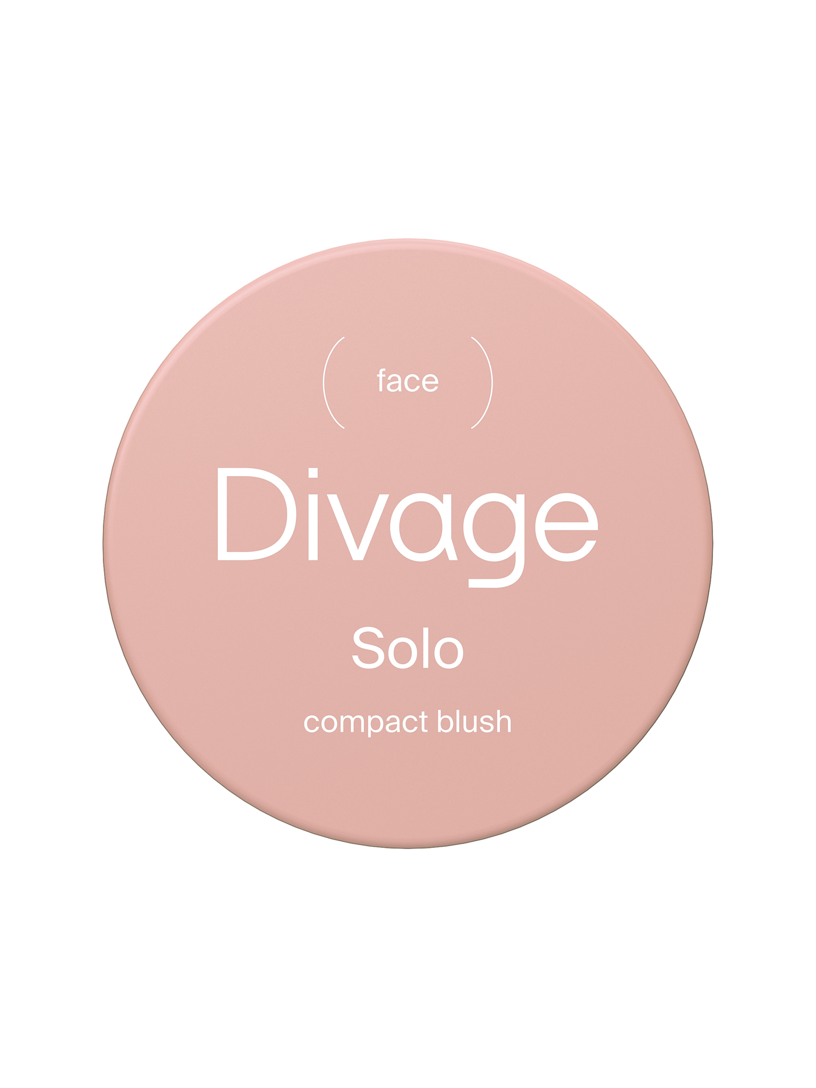 Румяна для лица Divage Solo Compact Blush, компактные, тон: 01 нейтральный розовый, 2г