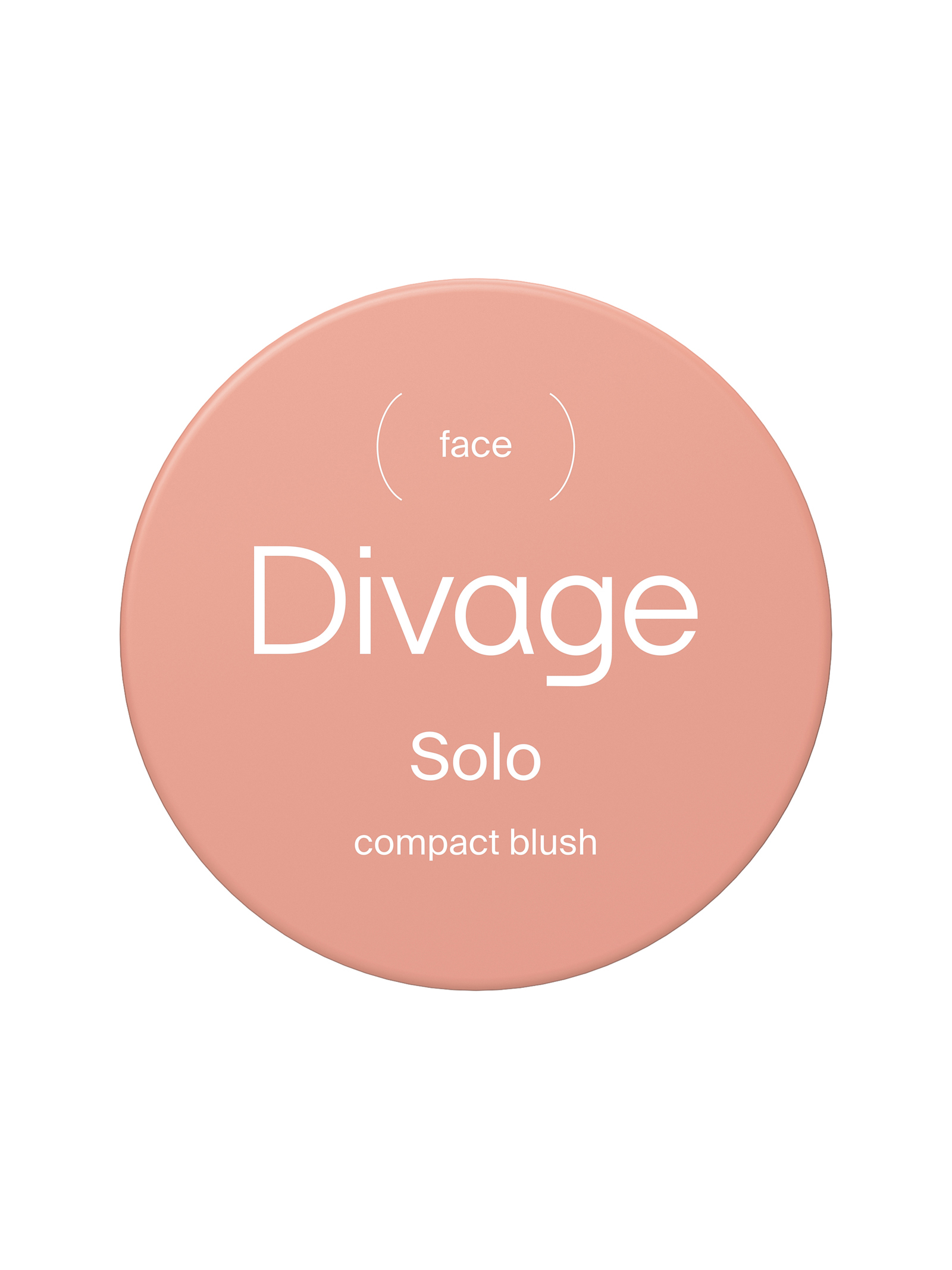 Румяна для лица Divage Solo Compact Blush, компактные, тон: 02 нежный коралловый, 2г