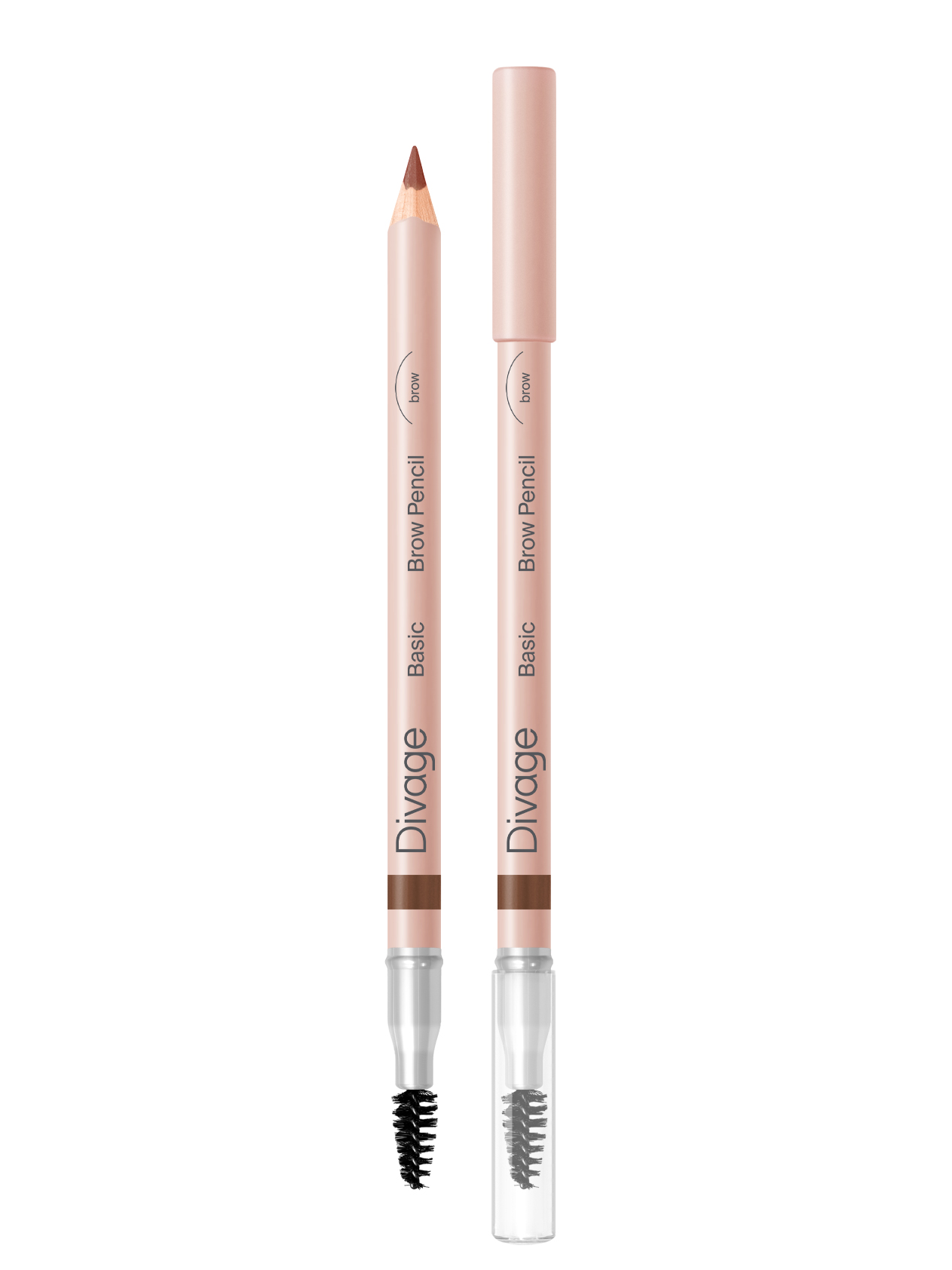 Карандаш для бровей Divage Eyebrow Pencil Basic, тон: 01 светло-коричневый, 1г
