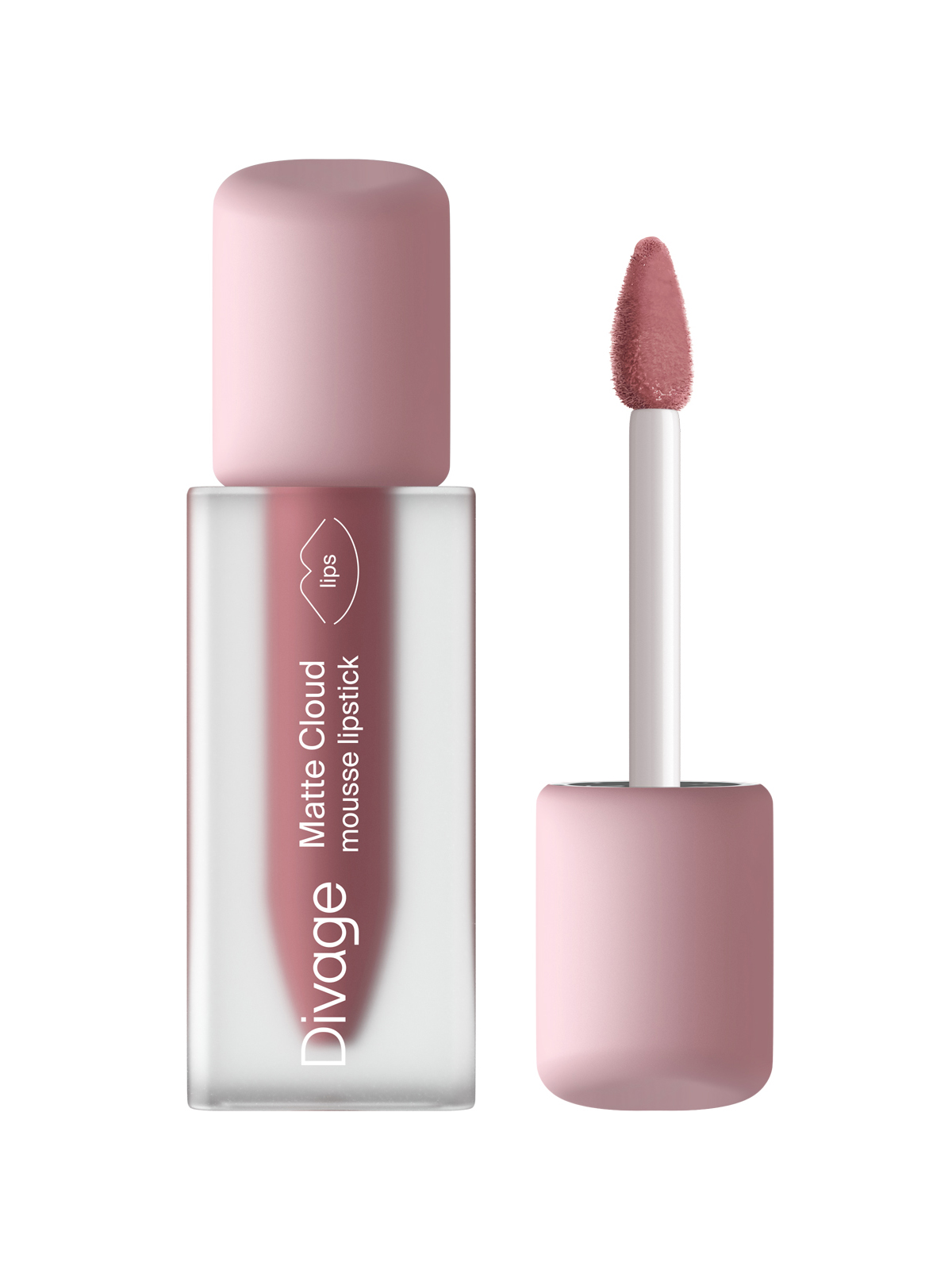 Помада для губ Divage Matte Cloud Liquid Lipstick, жидкая, тон: 06 сливовый, 3мл