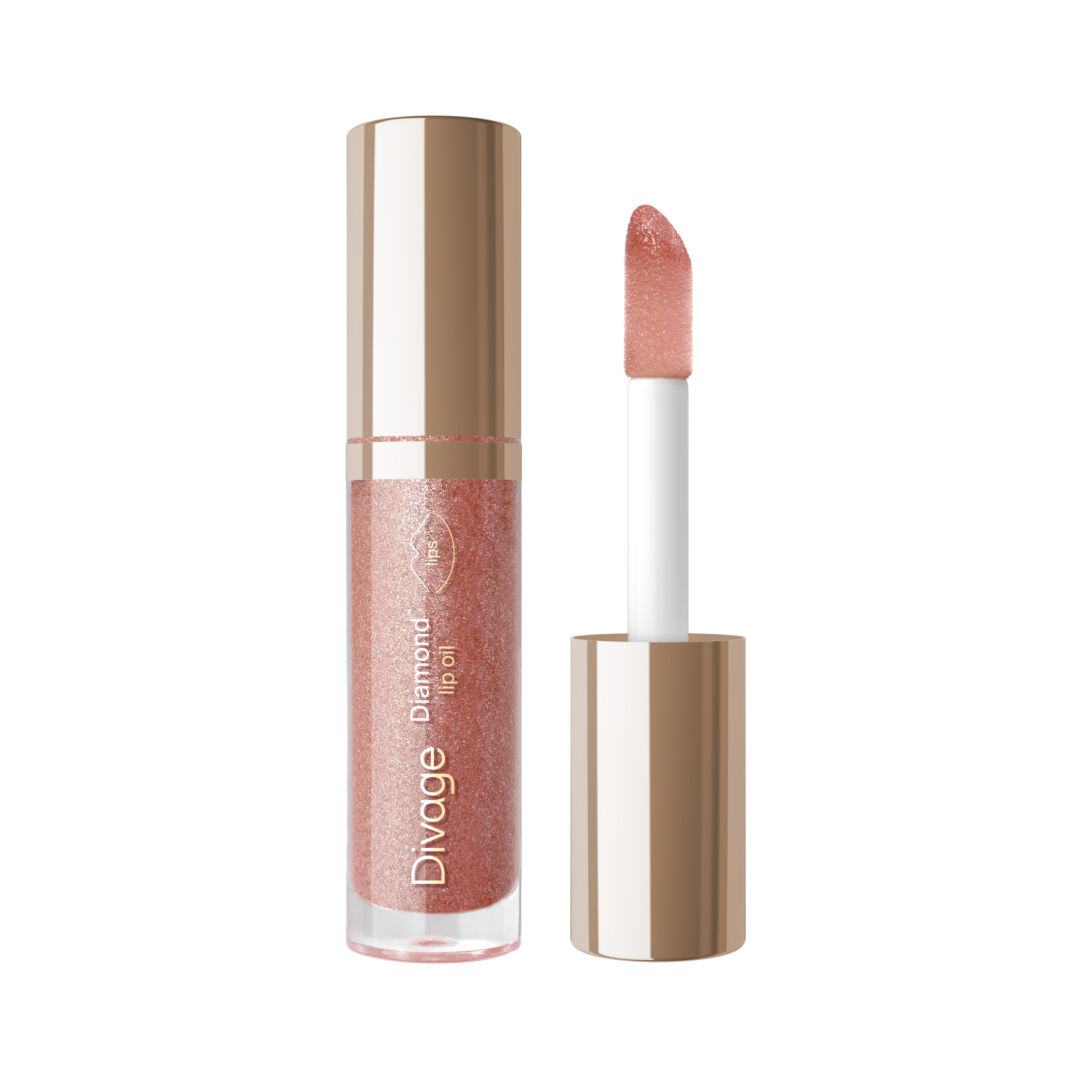 Divage Масло для губ бриллиантовое Diamond Lip Oil Тон 04 кремовый