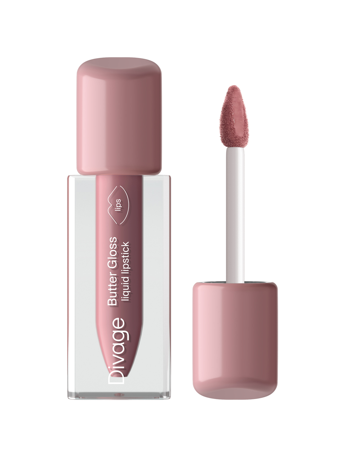 Помада для губ Divage Butter Gloss Liquid Lipstick, жидкая, тон: 03 темно-розовый, 2.8г