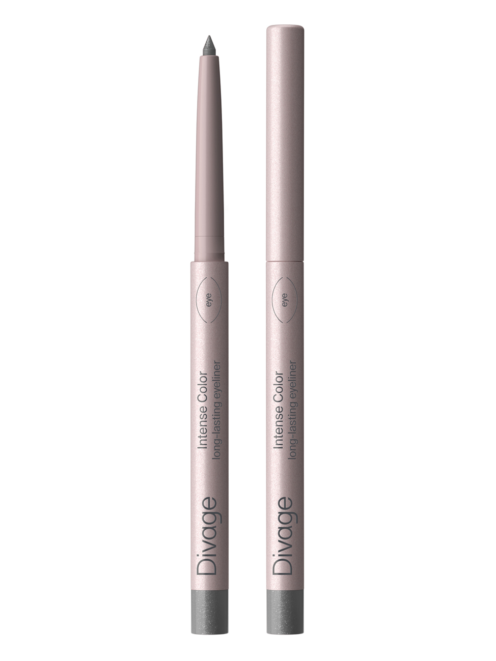 Карандаш для глаз Divage Intense Color, стойкий, автоматический, тон: 07 сияющий серый, 0.25г