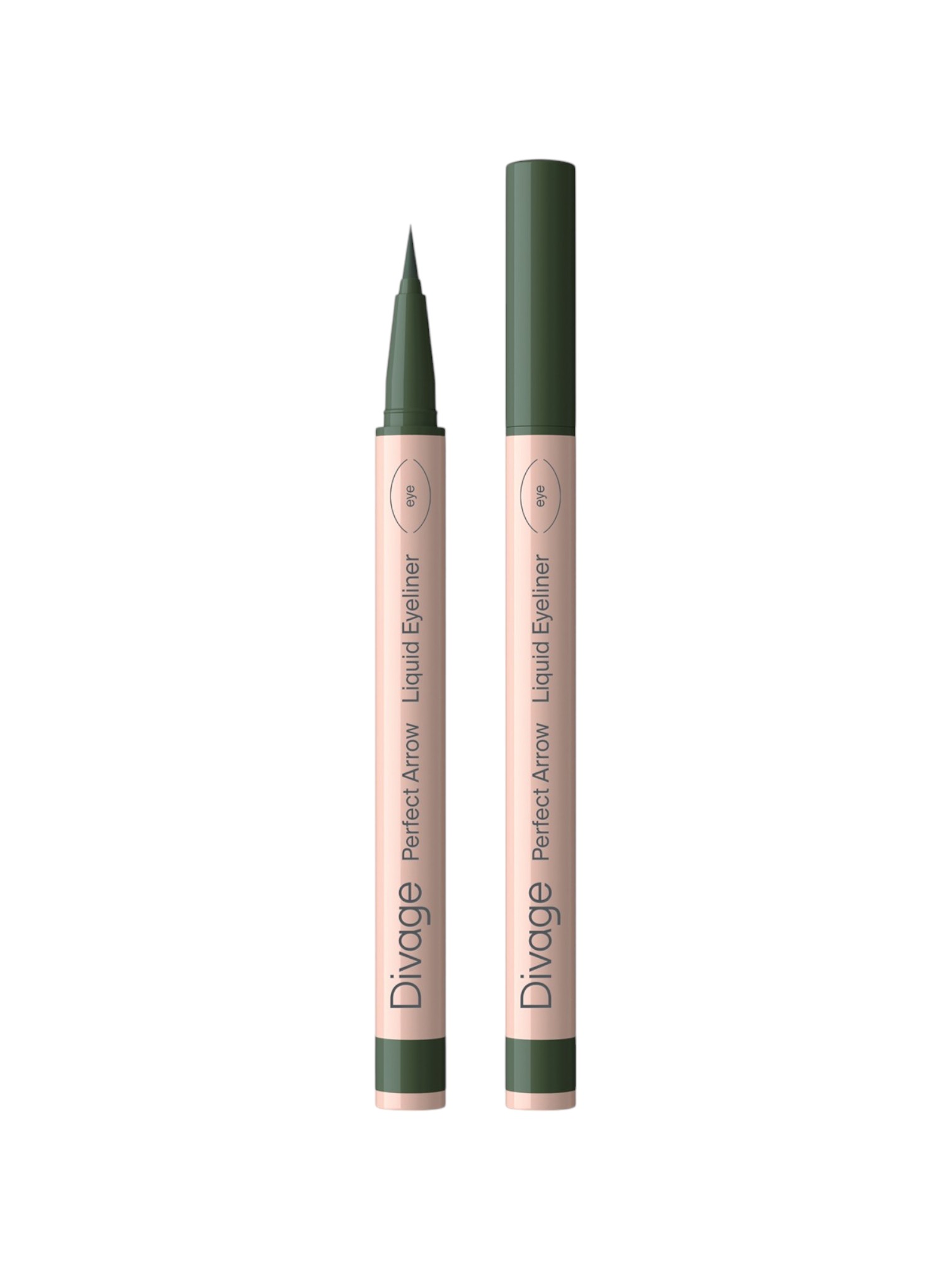 Подводка-фломастер с кистью Divage Perfect Arrow, тон: 03 зеленый
