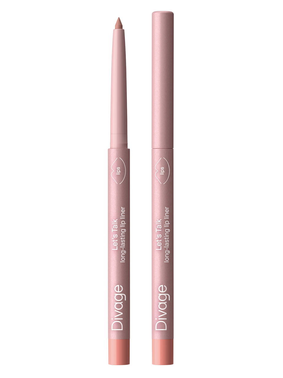 Карандаш для губ Divage Let's Talk long-lasting lip liner, автоматический, тон: 03 бежево-розовый, 0.26г