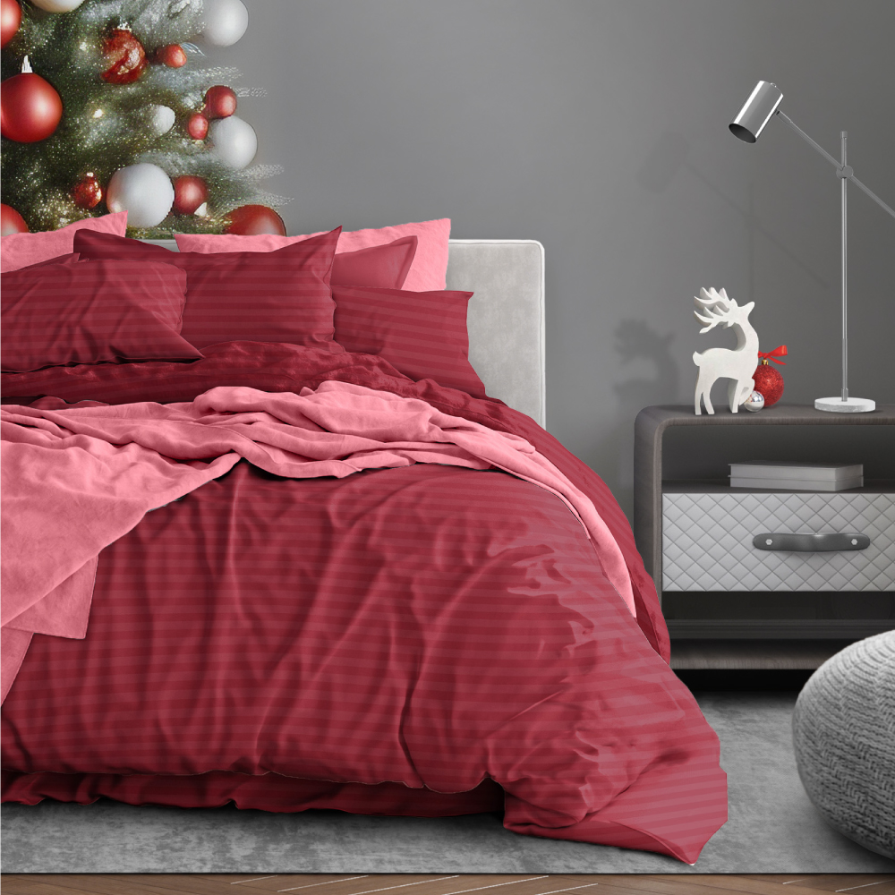Комплект постельного белья Art for Home, 1.5-спальный, полисатин, наволочка: 50х70см, цвет: красный
