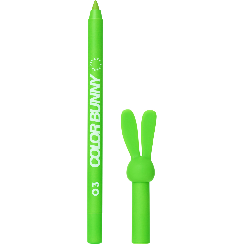 Карандаш для глаз Love Generation Color Bunny, гелевый, тон: 03 зеленый, 1.3г