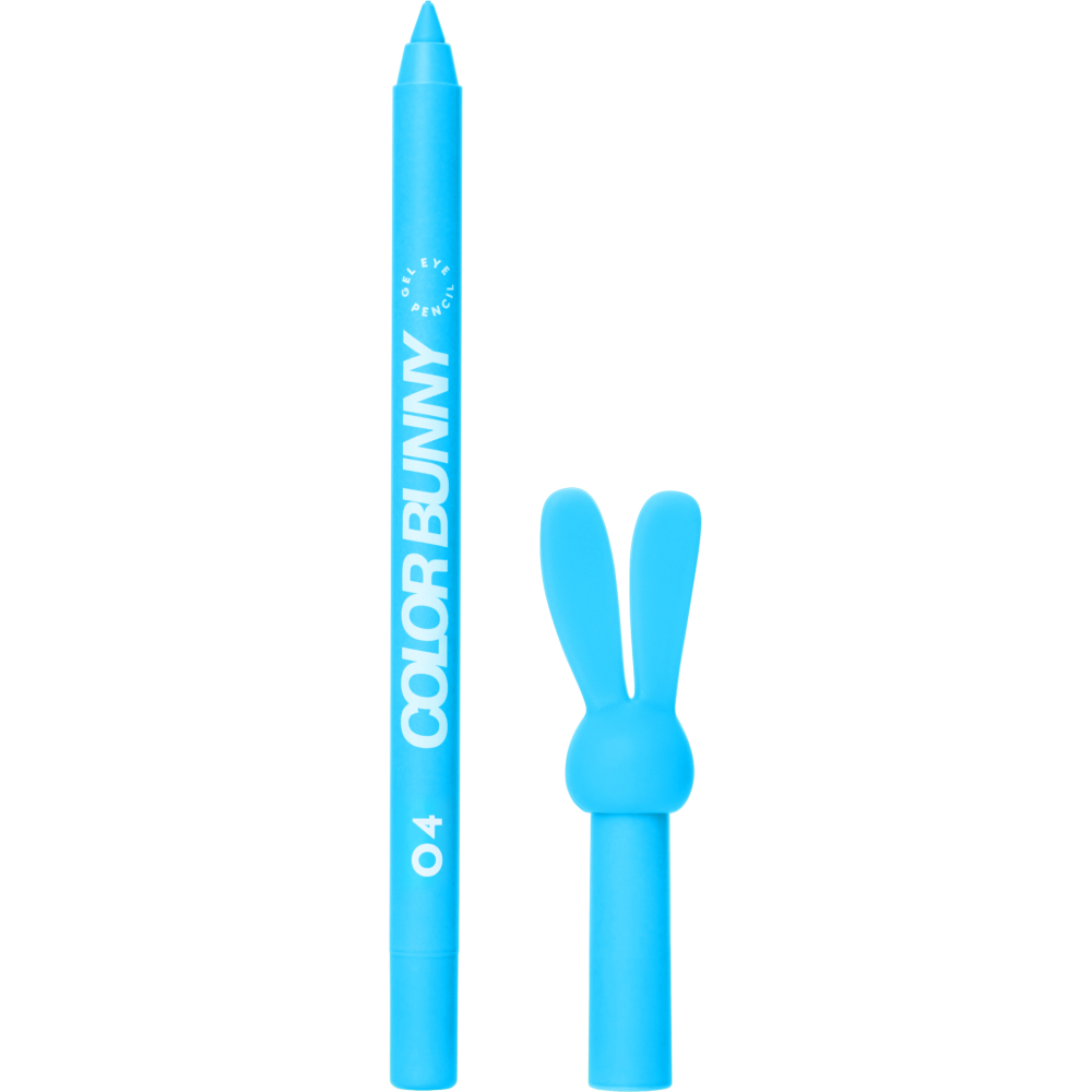 Карандаш для глаз Love Generation Color Bunny, гелевый, тон: 04 голубой, 1.3г