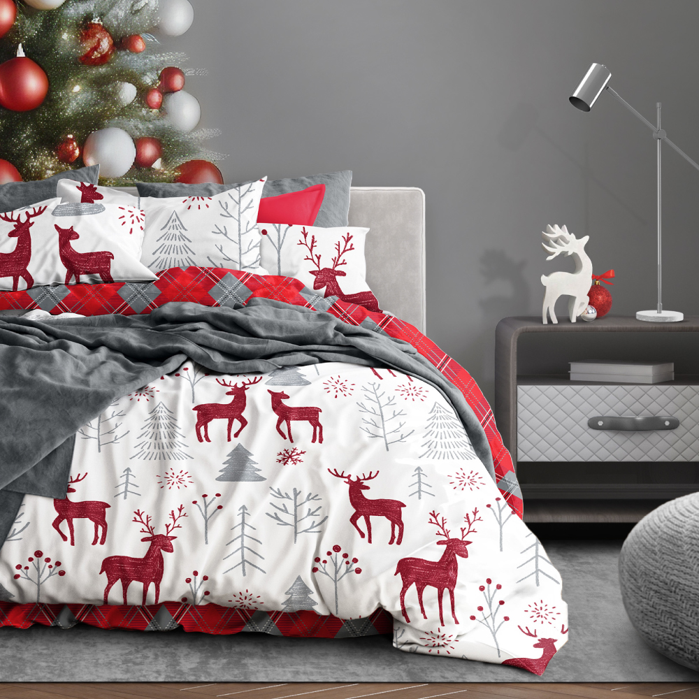 Комплект постельного белья Art for Home Deer, евро, полисатин, наволочка: 50х70см