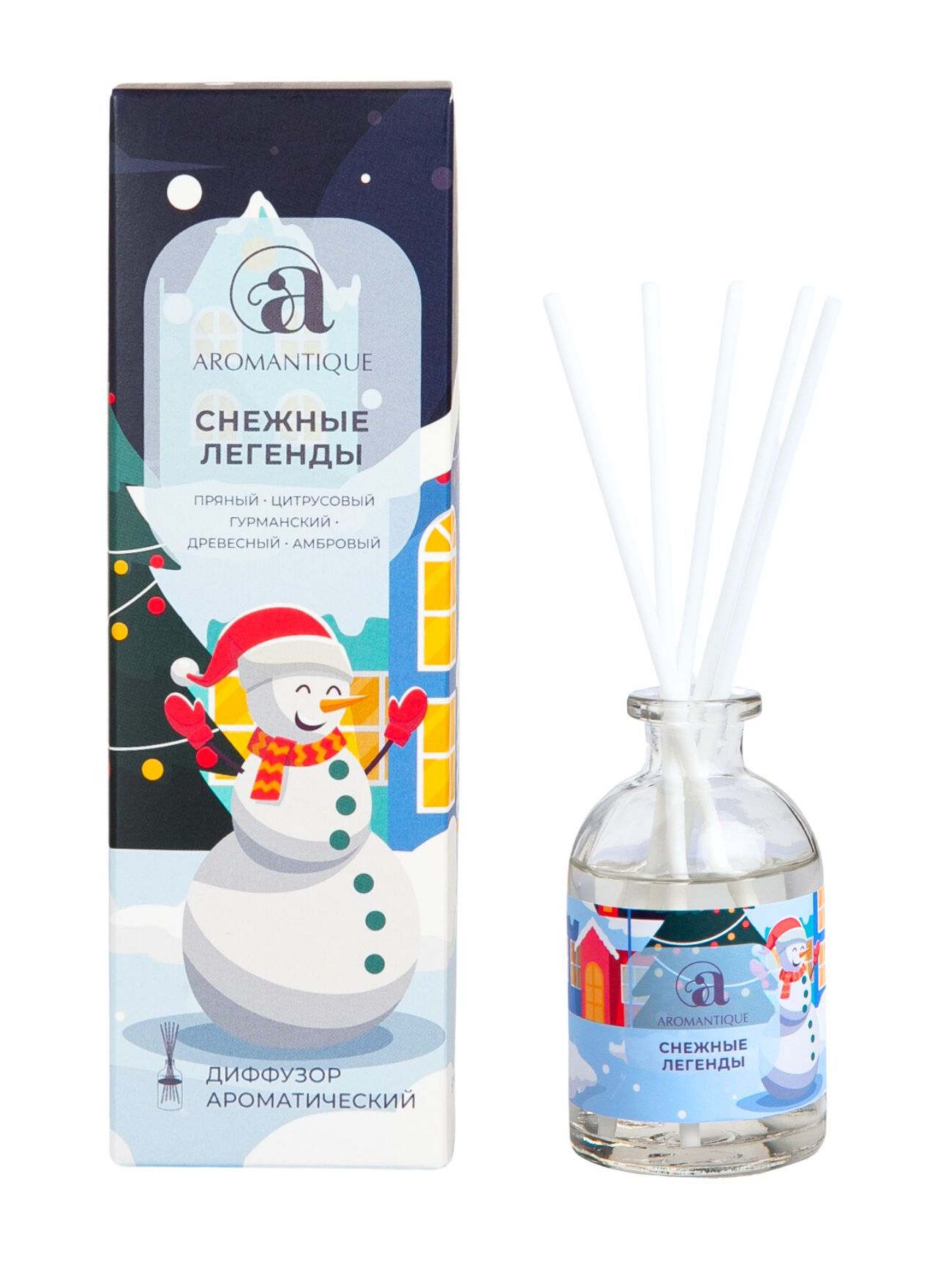 Диффузор ароматический новогодний Aromantique Снежные легенды, 50 мл