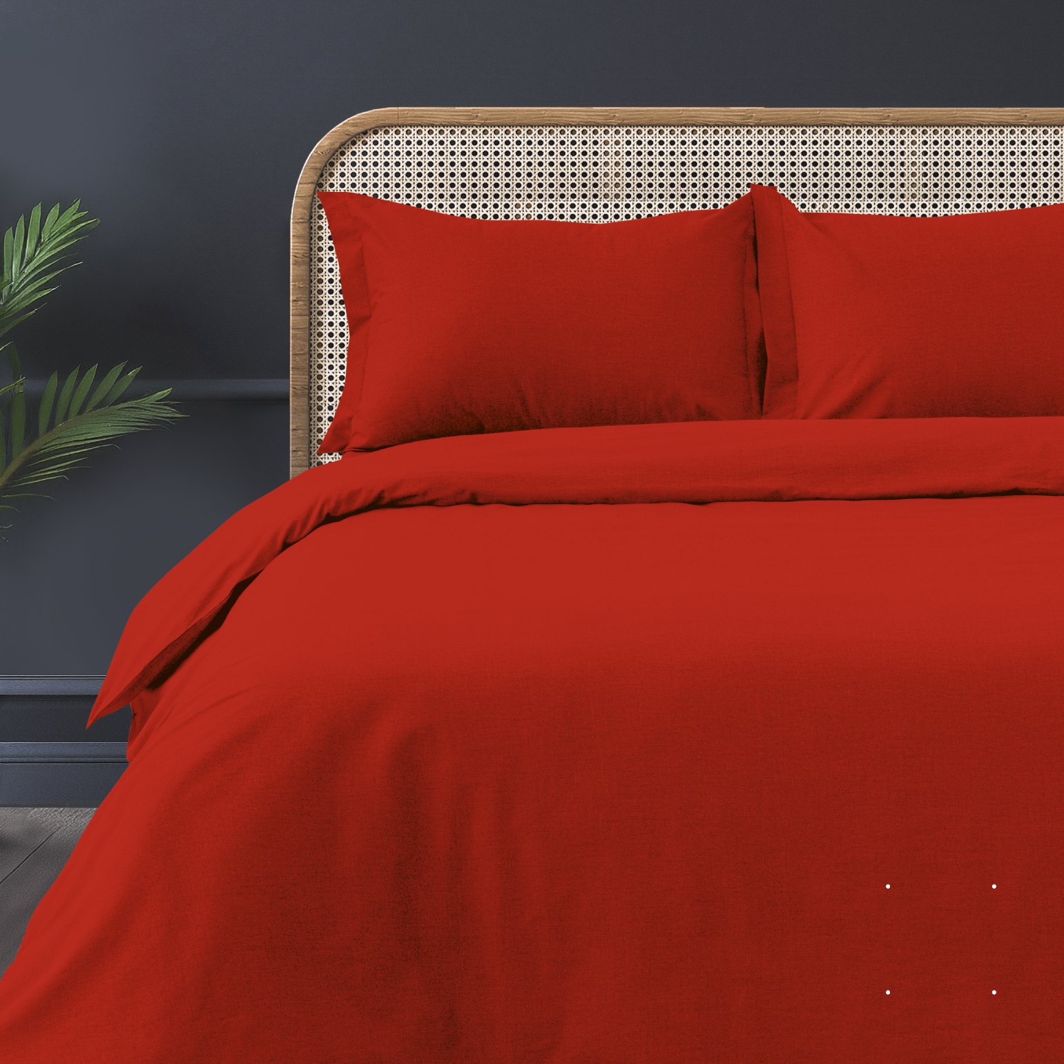 Комплект постельного белья Boudoir, 1.5-спальный, полисатин, наволочка: 70х70см, Stonewash, цвет: алый
