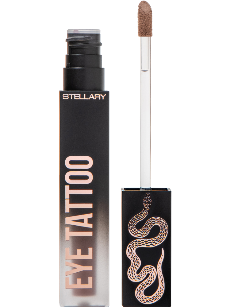 Тени жидкие для век Stellary Eye Tattoo, матовые, тон: 01 дымчато-бежевый, 4мл