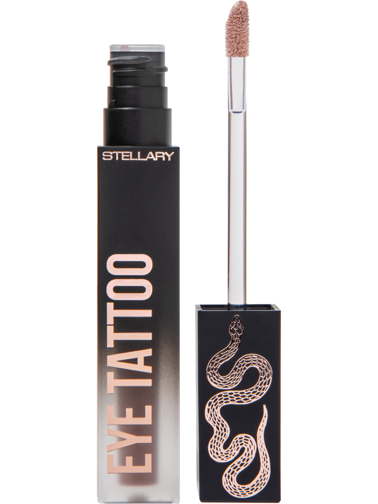 Тени жидкие для век Stellary Eye Tattoo, с шиммером, тон: 04 золотисто-бежевый, 4мл