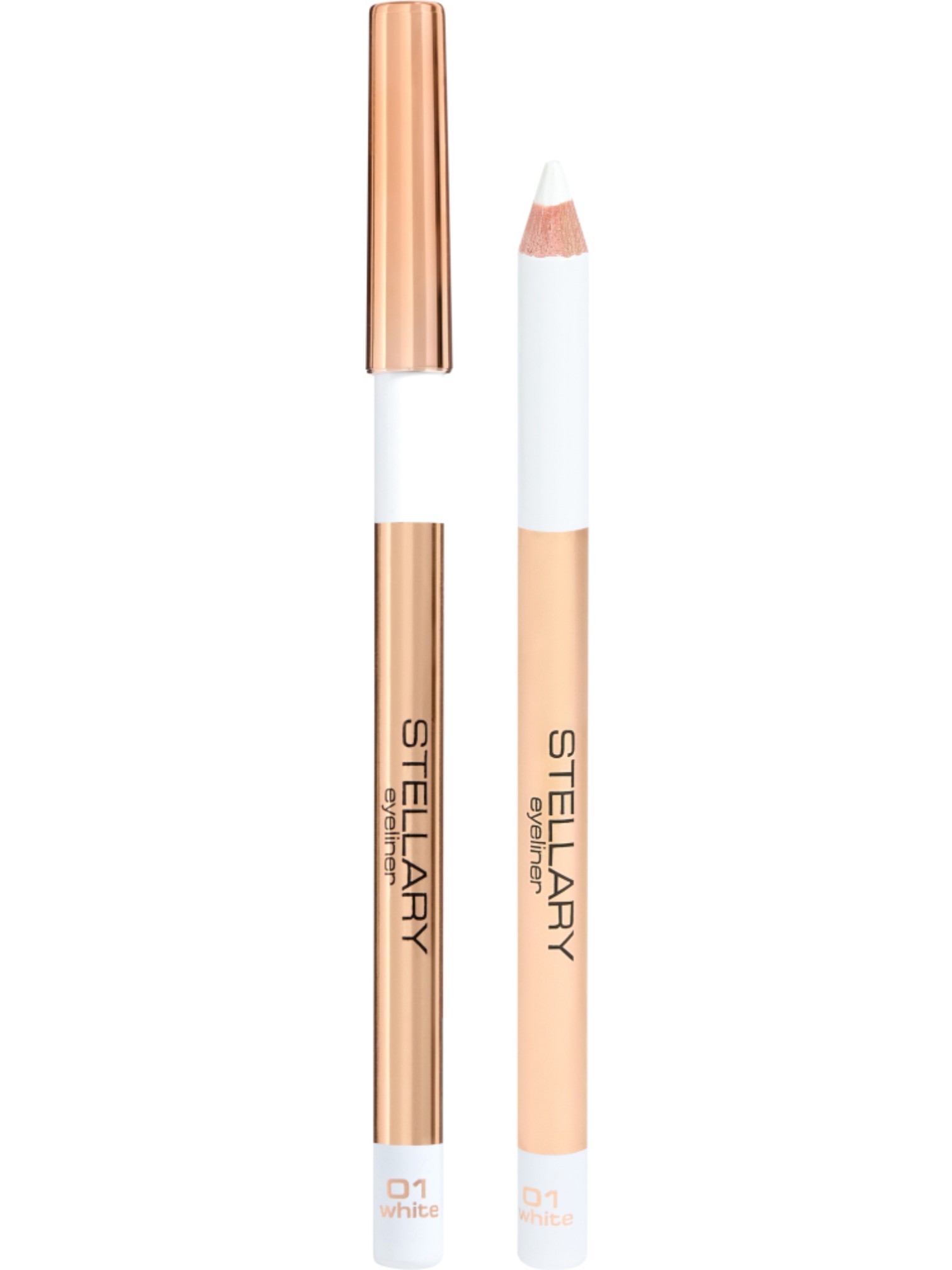Карандаш для глаз Stellary Eyeliner, тон: 01 white, 1.35г