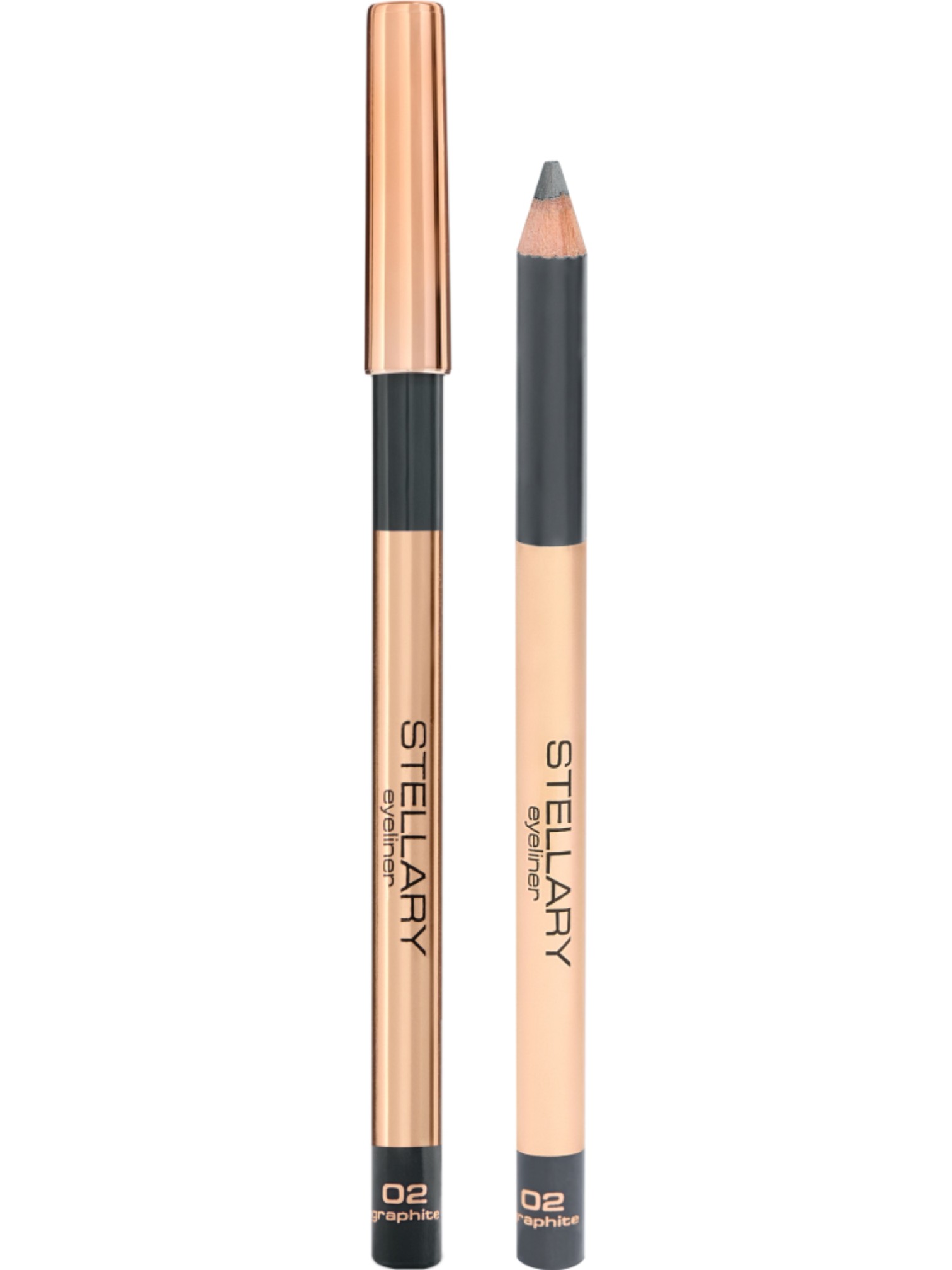 Карандаш для глаз Stellary Eyeliner, тон: 02 серый, 1.35г